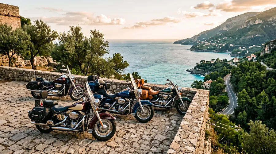 Harley: cruiser touring, Mediterranean routes and travelling in style